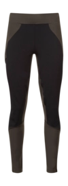 Legging Bergans Women Fløyen Dark Green Mud/Black Winter Tights Nauwsluitende pasvorm
