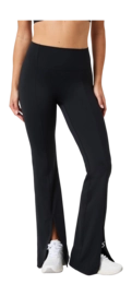 Legging Björn Borg Women Studio Flared Slit Black Beauty