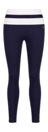 Legging House of Gravity Women Stripe Leggings Deep Blue X White Rib