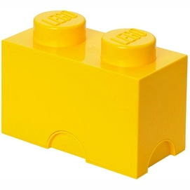 Opbergbox Lego Brick 2 Geel