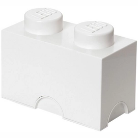 Boîte de Rangement Lego Brick 2 Blanc