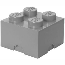 Storage Box Lego Brick 4 Grey Stone