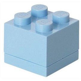 Storage Box Lego Mini Brick 4 Light Blue