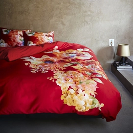 Bettwäsche Essenza Leonor Rot Mako-Satin