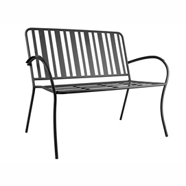 Tuinbank Leitmotiv Lines Steel Matt Black