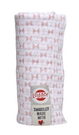 Multidoek Lodger Swaddler Hydrofiel Scandinavian Print Blush Soft Skin