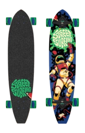 Longboard Street Surfing Cut Kicktail 36 Inch Astronaut