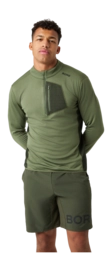 Longsleeve Björn Borg Men Borg Fleece Midlayer Forest Night