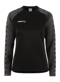 Longsleeve Craft Women Squad 2.0 Crewneck Black-Granite