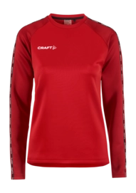 Longsleeve Craft Women Squad 2.0 Crewneck Bright Red-Express