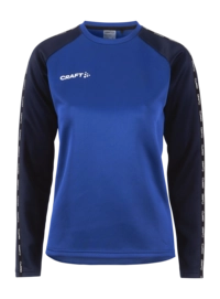 Longsleeve Craft Women Squad 2.0 Crewneck Club Cobolt-Navy