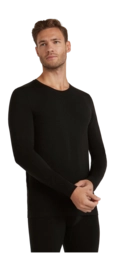 Longsleeve Falke Men Daily ClimaWool Black