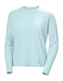 Longsleeve Helly Hansen Women Shine Solen LS Crew Barely Blue UPF 50