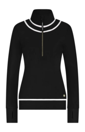Longsleeve House of Gravity Women Contrast Black Sapphire X White Topaz