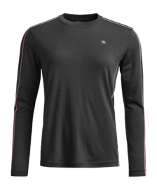 Longsleeve Ortovox Damen 185 Rocknwool Long Sleeve Black Raven Regular Fit