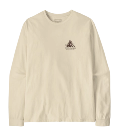 Longsleeve Patagonia Men L/S Chouinard Crest Responsibili-Tee Birch White