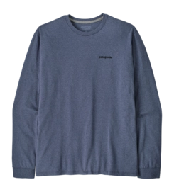 Longsleeve Patagonia Men L/S P-6 Logo Responsibili-Tee P-6 Outline: Current Blue