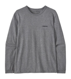 Longsleeve Patagonia Women L/S P-6 Logo Responsibili-Tee Gravel Heather