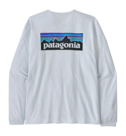 Longsleeve Patagonia Women L/S P-6 Logo Responsibili-Tee White