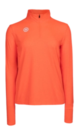 Longsleeve The Indian Maharadja Women Half Zip Neon Coral