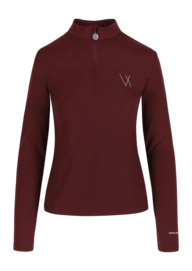 Longsleeve Vieux Jeu Women Renee Burgundy Top Regular Fit