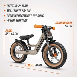 Loopfiets BERG Biky Trail Handbrake Sand | Loopfietsstore