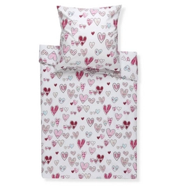 Bettwäsche Beddinghouse Lots of Hearts Pink Renforcé