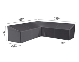 Housse de Salon de Jardin Platinum AeroCover Anthracite (255 x 255 x 100 x H65/90 cm)
