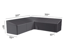 Housse pour Salon de Jardin Platinum AeroCover Anthracite (300 x 300 x 100 x H65/90 cm)