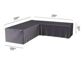 Housse pour Salon de Jardin Platinum AeroCover Anthracite (370 x 370 x 100 x H70 cm)