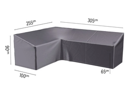 Housse Pour Salon de Jardin Platinum AeroCover Gauche Anthracite (305 x 255 x 100 x H65/90 cm)