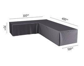 Housse pour Salon de Jardin Platinum AeroCover Gauche Anthracite (400 x 300 x 100 x H70)