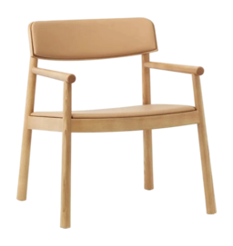 Normann Copenhagen Timb Armchair Upholstery Loungestoel Tan Ultra Leather Camel