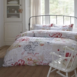 Dekbedovertrek Ariadne at Home Love Rose Multi Katoen