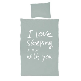 Dekbedovertrek vtwonen I Love Sleeping Celadon Katoen