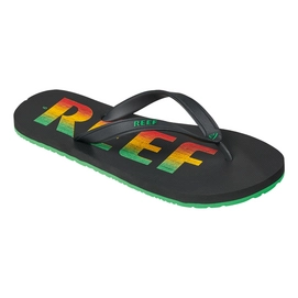 Slipper Reef Men Switchfoot Prints Rasta Black