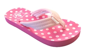 Slipper Reef Girls Kids Ahi Pink Polka Dot