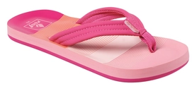 Slipper Reef Girls Kids Ahi Pink Stripes