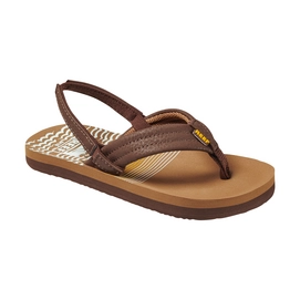 Slipper Reef Boys Kids Ahi Dark Brown Stri