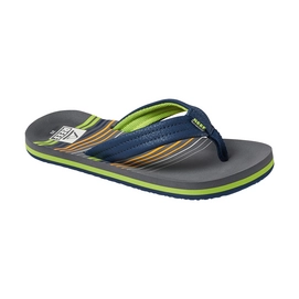 Slipper Reef Boys Kids Ahi Stripe Green