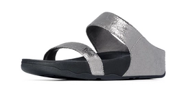 Slipper Dames FitFlop Lulu Slide™ Lustra Pewter