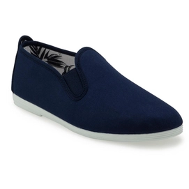 Flossy Sole Colour Luna Slipper Blau Weiß
