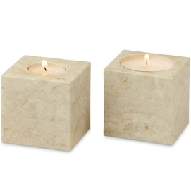 Tea Light Holder Aquanova Luxor Crème