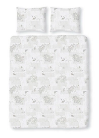 Parure de Lit Satin D'or Lydia Gris Satin