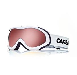Skibrille Carrera Chiodo White Shiny Frame/Super Rosa Polarised Lens Weiß