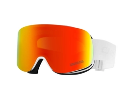 Skibrille Carrera Rimless EVO/US White Matte Frame/Orange Multilayer Lens Weiß