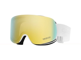 Skibrille Carrera Rimless EVO/US White Matte Frame/Gold Multilayer Lens Weiß