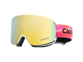 Masque de Ski Carrera Rimless EVO/US White Matte Sky Frame/Gold Multilayer Lens