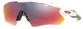 Zonnebril Oakley Radar EV Path Polished White Positive Red Iridium