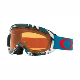 Masque de Ski Oakley O Frame 2.0 XS Shady Trees Blue Red Persimmon
